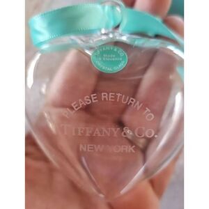 Tiffany Puffy Heart Glass‎ Christmas Ornament With Box